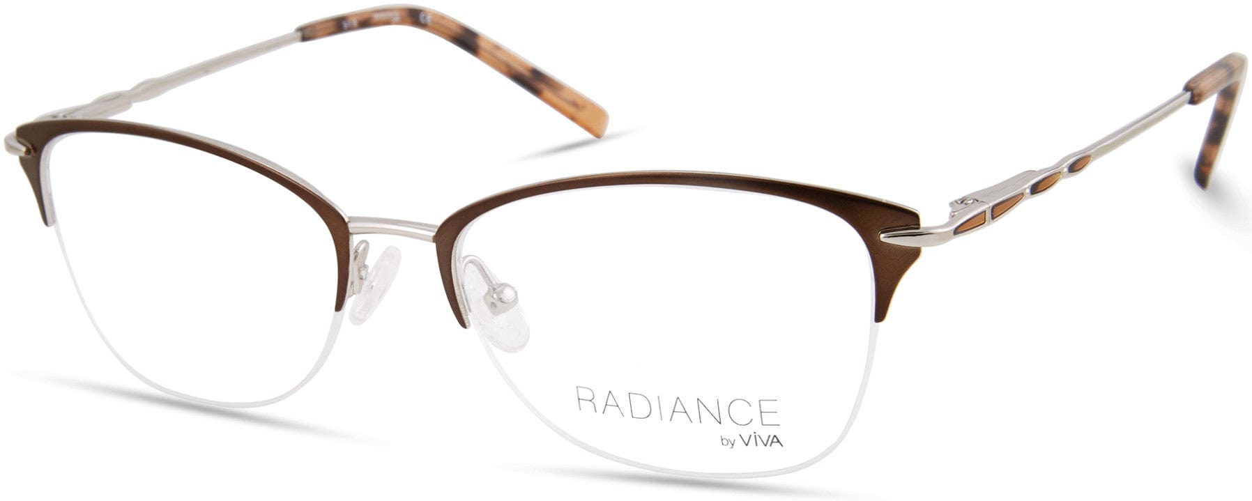 Viva VV8003 Square Eyeglasses 050-050 - Dark Brown