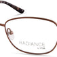 Viva VV8005 Oval Eyeglasses 045-045 - Shiny Light Brown