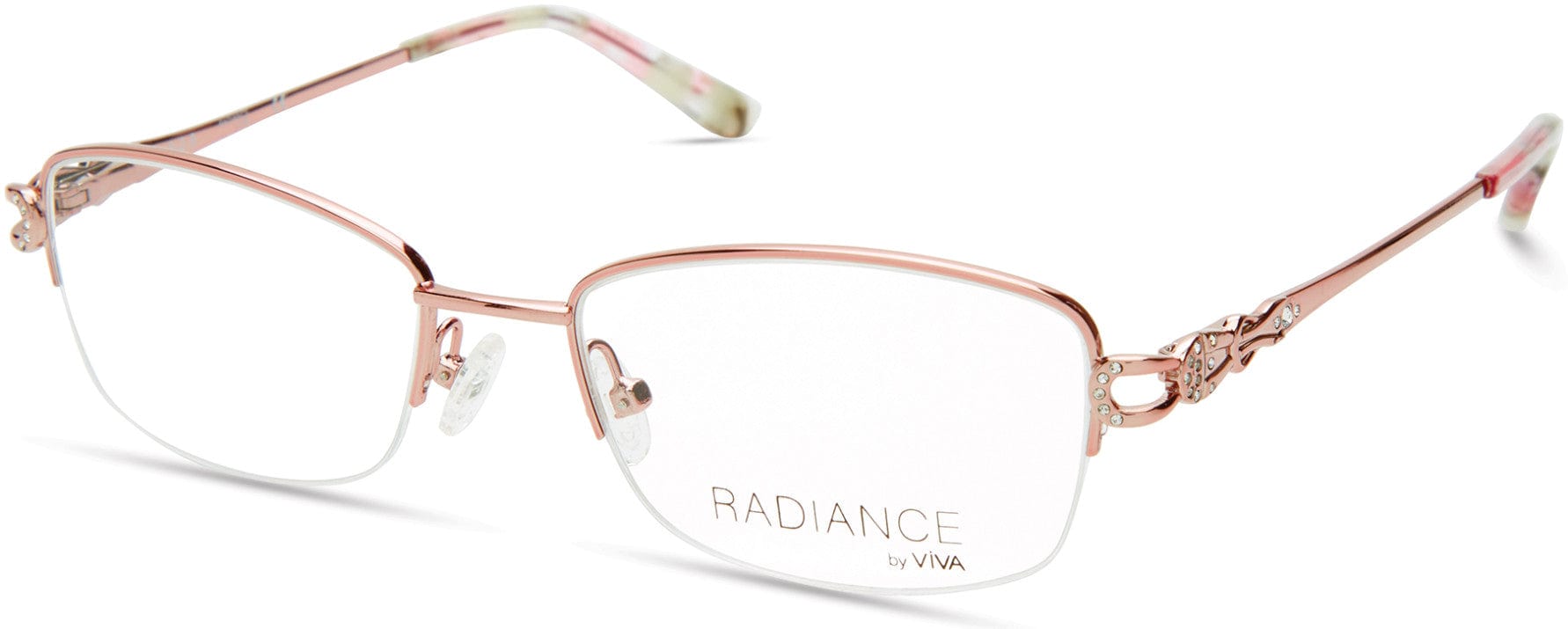 Viva VV8009 Geometric Eyeglasses 072-072 - Shiny Pink