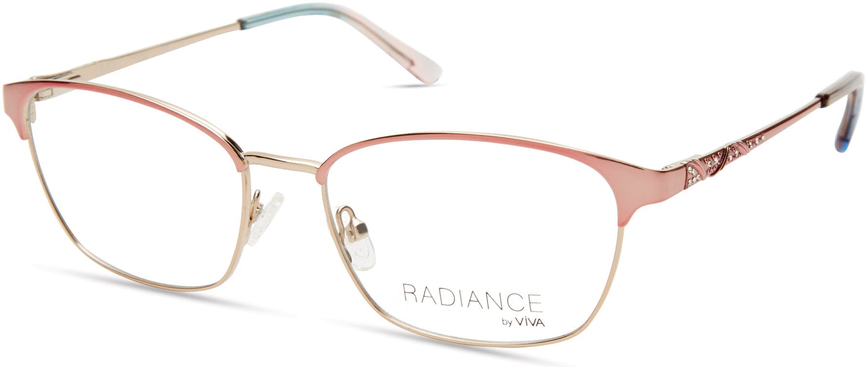 Viva VV8011 Geometric Eyeglasses 072-072 - Shiny Pink