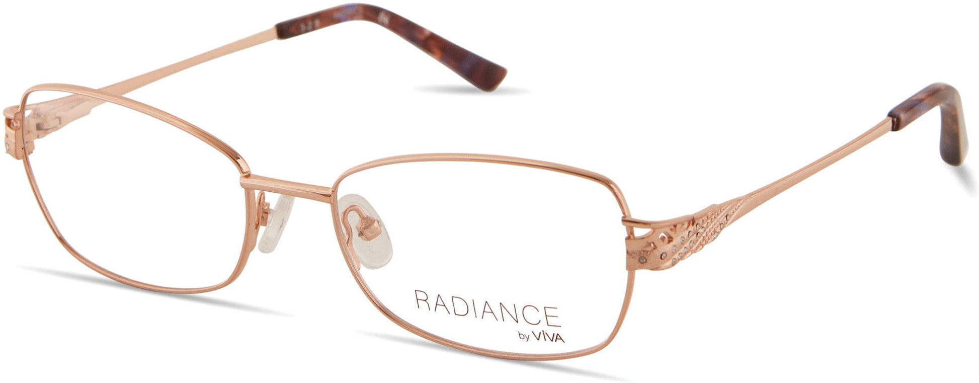 Viva VV8013 Rectangular Eyeglasses 028-028 - Shiny Rose Gold
