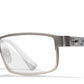 Wiley X WX FUSION Full Rim Eyeglasses  Matte Silver/gloss Clear Crystal 53-16-140
