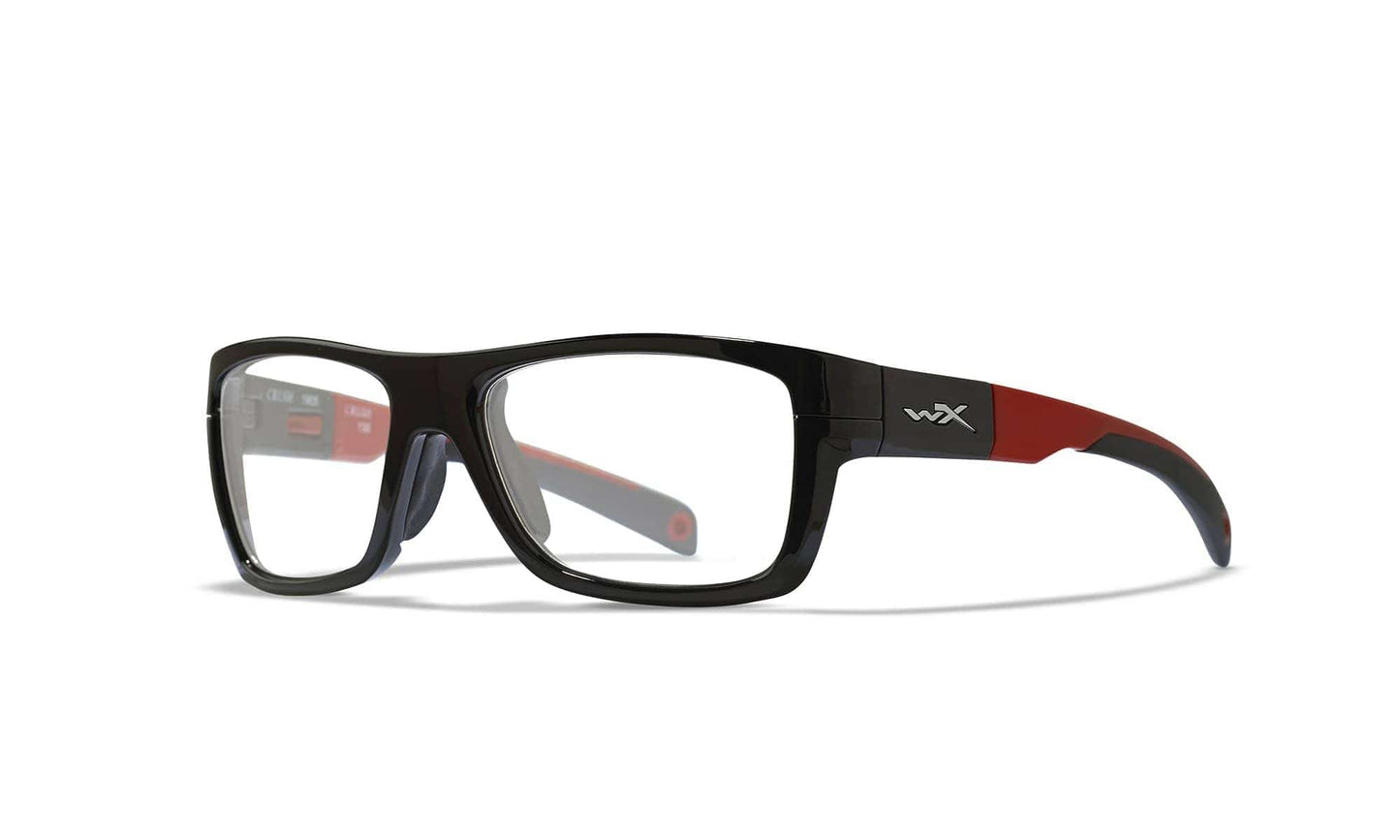 WILEY X WX Crush Sunglasses  Gloss Black and Red 52-18-130