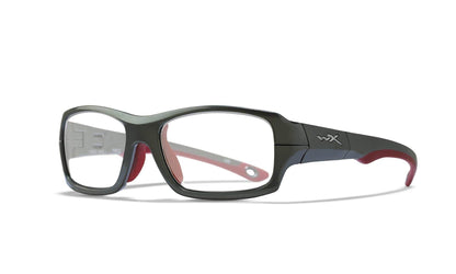 WILEY X WX Fierce Sunglasses  Dark Silver and Red 52-18-135