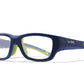WILEY X WX Flash Sunglasses  Royal Blue with Lime Green 48-17-125