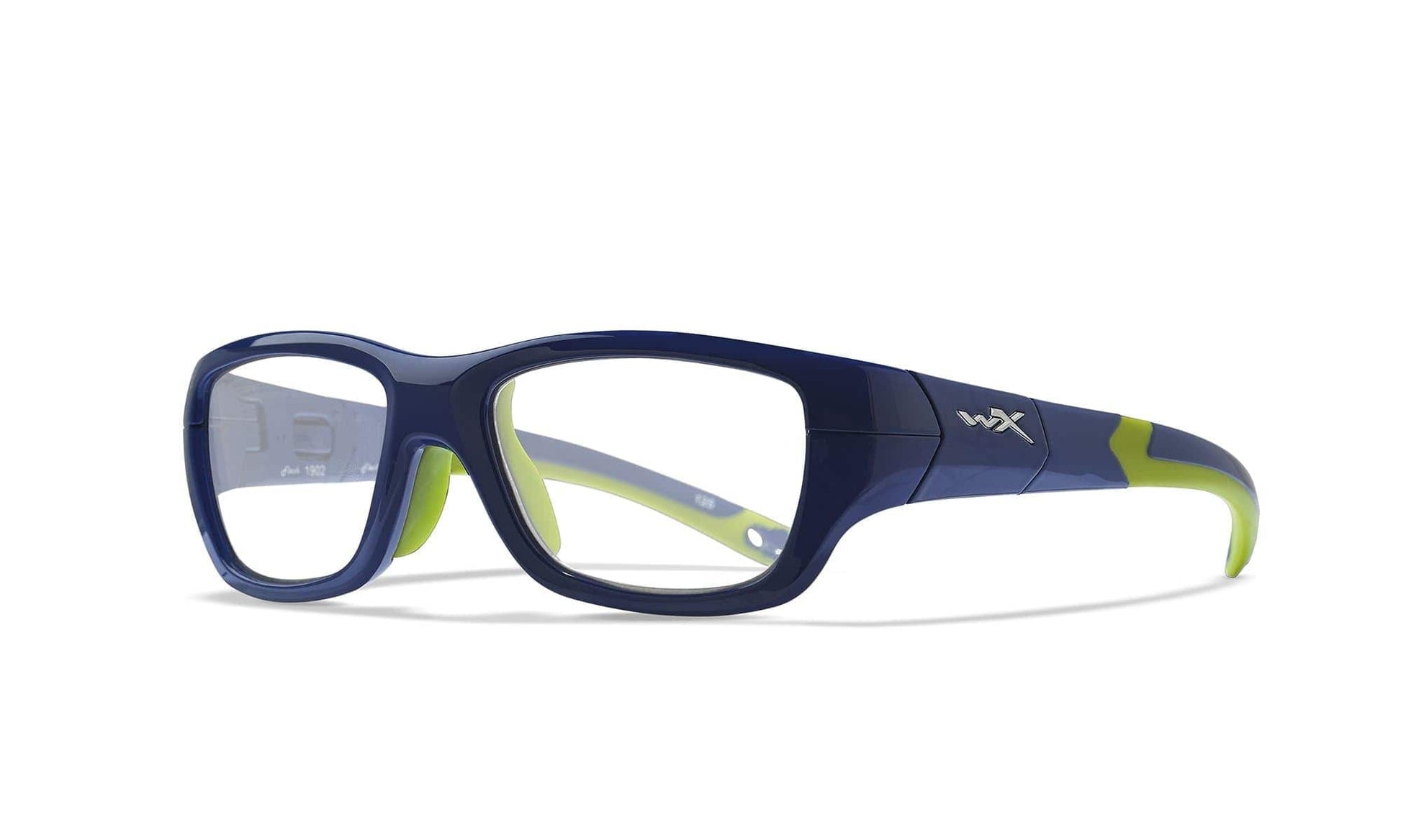 WILEY X WX Flash Sunglasses  Royal Blue with Lime Green 48-17-125