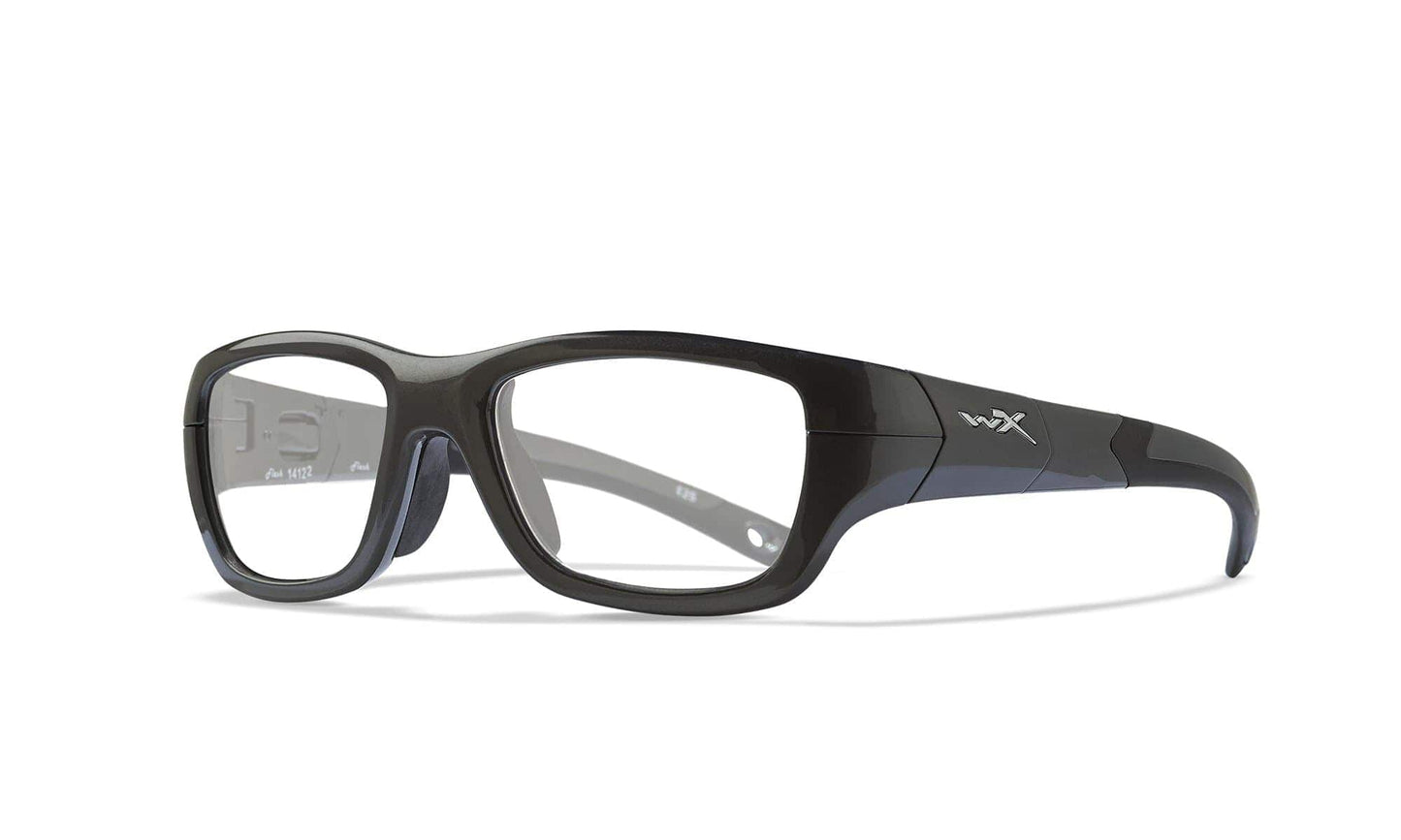 WILEY X WX Flash Sunglasses  Graphite with Black 48-17-125