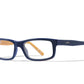 WILEY X WX Flip Eyeglasses  Lapis Blue and Orange Popsicle 48-16-135