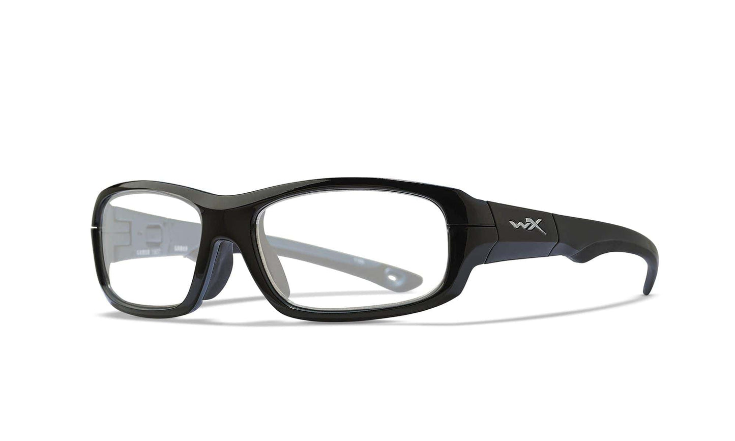 WILEY X WX Gamer Sunglasses  Gloss Black and Metallic Blue 57-18-135